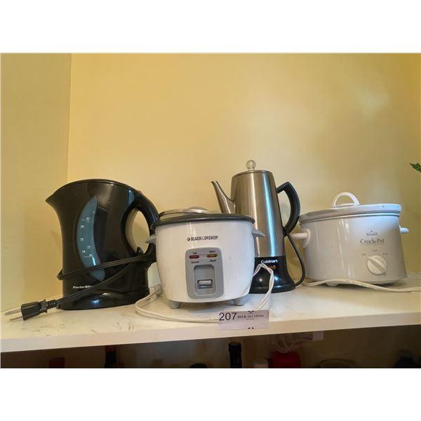 Procter Silex Electric Tea Kettle, Black Decker Food Heater, Crock Pot