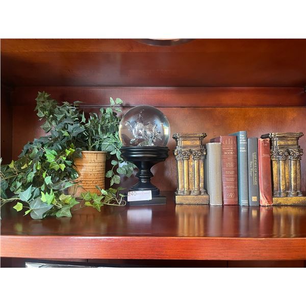 Bedroom Decor Books Globe Silk Plant