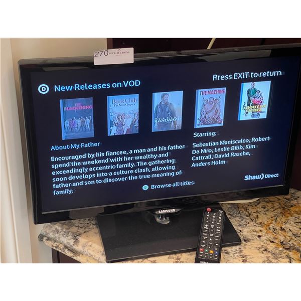 Samsung Television 22 With Remote