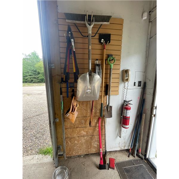 Misc Tools Hanging On Wall