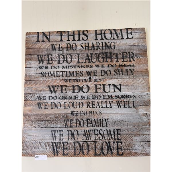 Decorative Sign Large 36 x 36