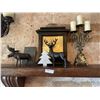 Image 1 : Designer Decor Moose Deer Mantle Clock
