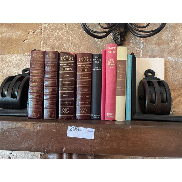Book Collection With Pulley Book Ends