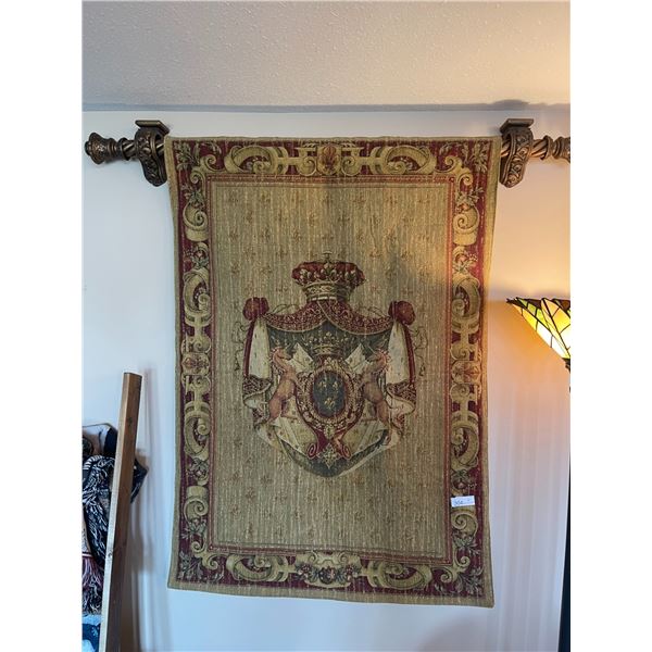 13th Century Repro Tapestry With Hanger 51 x 36W Sterling Castle Scotland