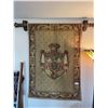 Image 1 : 13th Century Repro Tapestry With Hanger 51 x 36W Sterling Castle Scotland