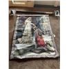 Image 1 : 13th Century Repro Tapestry With Hanger 51 x 36W Sterling Castle Scotland