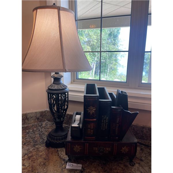 Designer Lamp & Storage Books