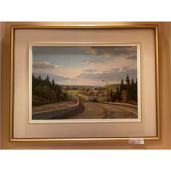 K Sauratzky Painting 2001 27.5 x21 Oil on Board