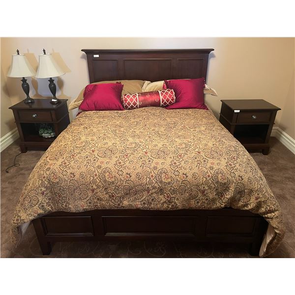 Queensize Bed Includes All Bedding Sealey Coronation Pillowtop