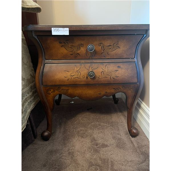 French Designer Matching Bed Side Tables 23L x 18D x 23T