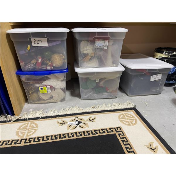 Christmas Decorations 4 Bins