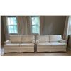 Image 1 : White Love Seats - 34"L x 100"W x 28"H