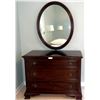 Image 1 : French Provincial Dresser and Mirror - 40"L x 20"W x 30"H