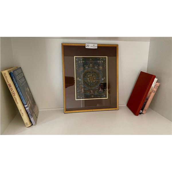 Home Decor - Includes An Assortment Of Classic Books And A Mandala.