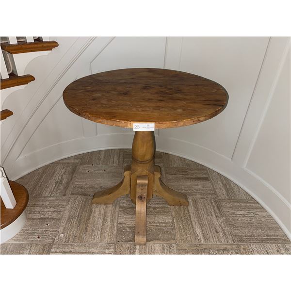 Stone Pedestal Table 28H x 27W