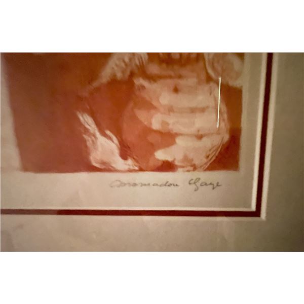 Pair of Framed Lithographs - 15"W x 17"H