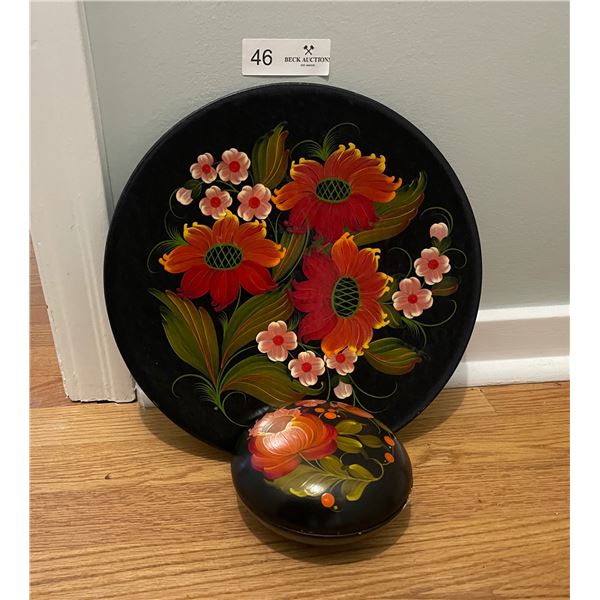 Hand Painted Floral Collectibles