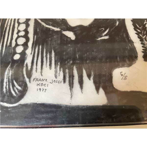 Framed Lithograph 16W x 20L