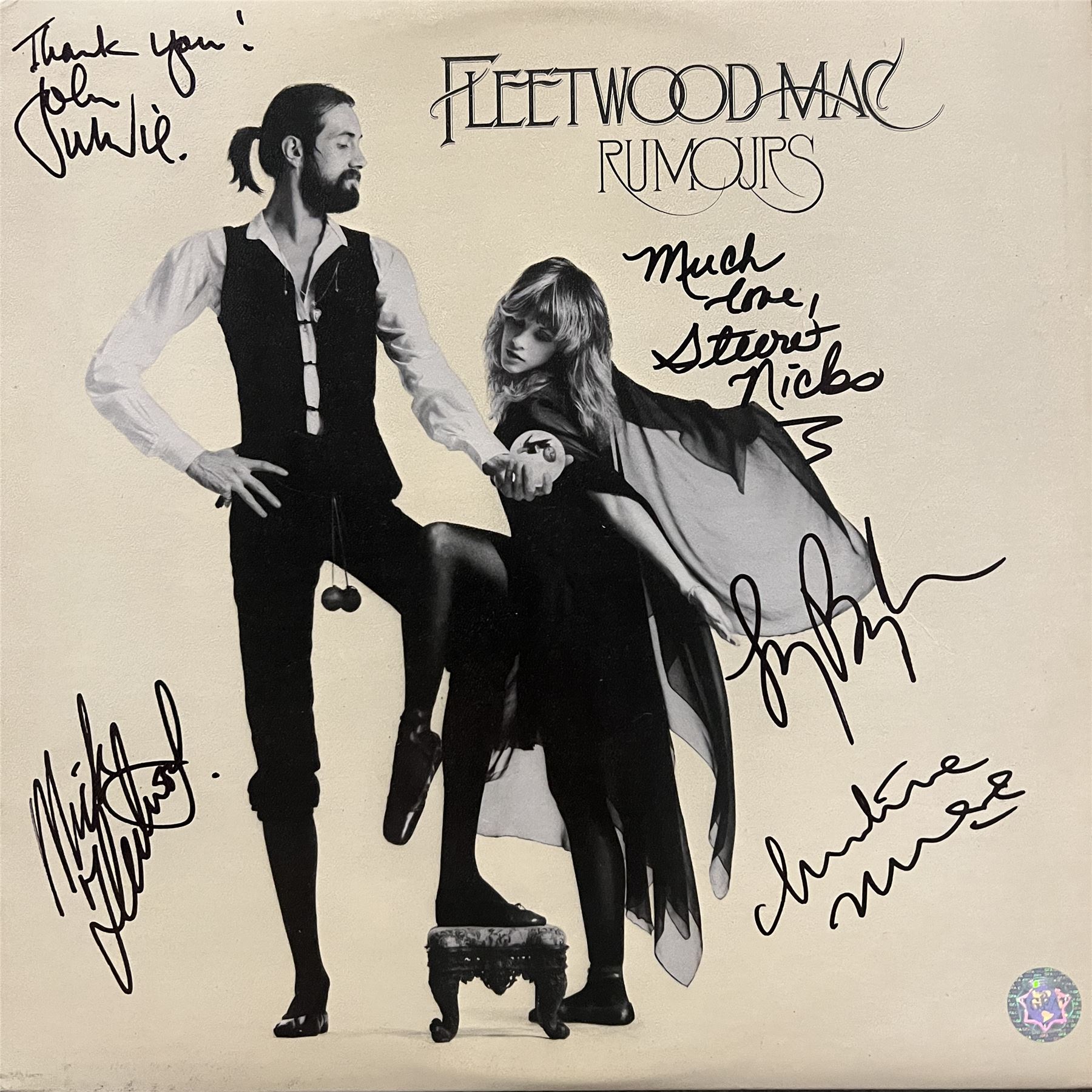 FLEETWOOD MAC Signed Rumours Album main image 0