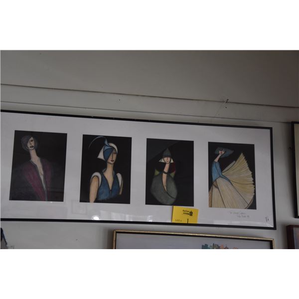 Rod Allen Drawings FRAMED CRAYON DRAWINGS,