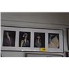 Image 1 : FRAMED CRAYON DRAWINGS, "THE VOGUE SERIES"; SIGNED ROD ALLAN '99 (45 3/4" X 17 1/4")