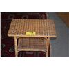 Image 1 : RATTAN TABLE (22" X 14" X 23 1/2")