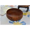Image 2 : MILO WOOD BOWL & PORTUGUESE CYPRESS WOOD BOWL; BOTH SIGNED DAN DELUZ (BOTH REPAIRED) (2 PCS) (DOES N