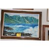Image 1 : FRAMED OIL ON CANVAS, "SEASCAPE"; SIGNED EVANS