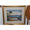 Image 1 : FRAMED OIL ON CANVAS, "SEASCAPE PASIR LEMPASIN BANDAR LAMPUNG""; SIGNED VAN DER STERREN (JOHN VAN DE
