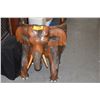 Image 1 : VINTAGE CARVED WOOD ELEPHANT CHAIRS (PAIR)