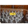 Image 1 : CRYSTAL STEMWARE, DECANTERS, PITCHER & TRAY (25 PCS)