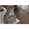 Image 5 : CHINESE WHITE MARBLE GARDEN SITTING FOO DOG (18")