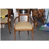 Image 8 : ANTIQUE BIEDERMEIER CHAIRS (2 SIDE, 2 ARM)