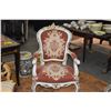 Image 2 : ROCOCO PARLOR UPHOLSTERED ARM CHAIR