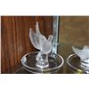 Image 2 : LALIQUE CRYSTAL THALIE DOVE RING DISH & LALIQUE CRYSTAL LOVEBIRDS PIN HOLDER (2 PCS)