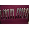 Image 2 : REED & BARTON FLATWARE IN CASE (DRESDEN ROSE PATTERN (86 PCS)