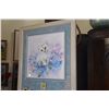 Image 2 : KAYOMI HARAI "LITTLE BLOSSOM" HAND SIGNED COLOR LITHOGRAPH & STAMP COLLECTION