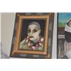 Image 2 : FRAMED OIL ON CANVAS, CLOWN; SIGNED NUBAR BEDROSSIAN (17 1/2" X 20 1/2")