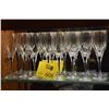 Image 1 : ORREFORS BLUE STEMMED CHAMPAGNE FLUTES (8 PCS)