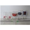 Image 1 : (5) Glasses - Coca Cola, 7 UP