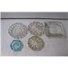 Image 3 : (2) Crystal Dishes and (5) Ash Trays
