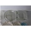 Image 5 : (2) Crystal Dishes and (5) Ash Trays