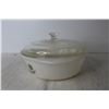 Image 2 : Vintage Glasbake Primrose Dream Green Casserole w/ Lid