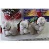 Image 2 : (2) Boxes of 25 Christmas Cards + (3) Christmas Decorations + Bear Christmas Decoration