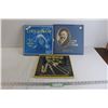 Image 1 : (3) Vinyl Record Box Sets - Love is Blue, Great Men of Music, Those Swingin' Days Of The Big Bands