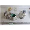 Image 1 : Shot Glasses with Holder (One Chipped), (5) Mugs, Misc.