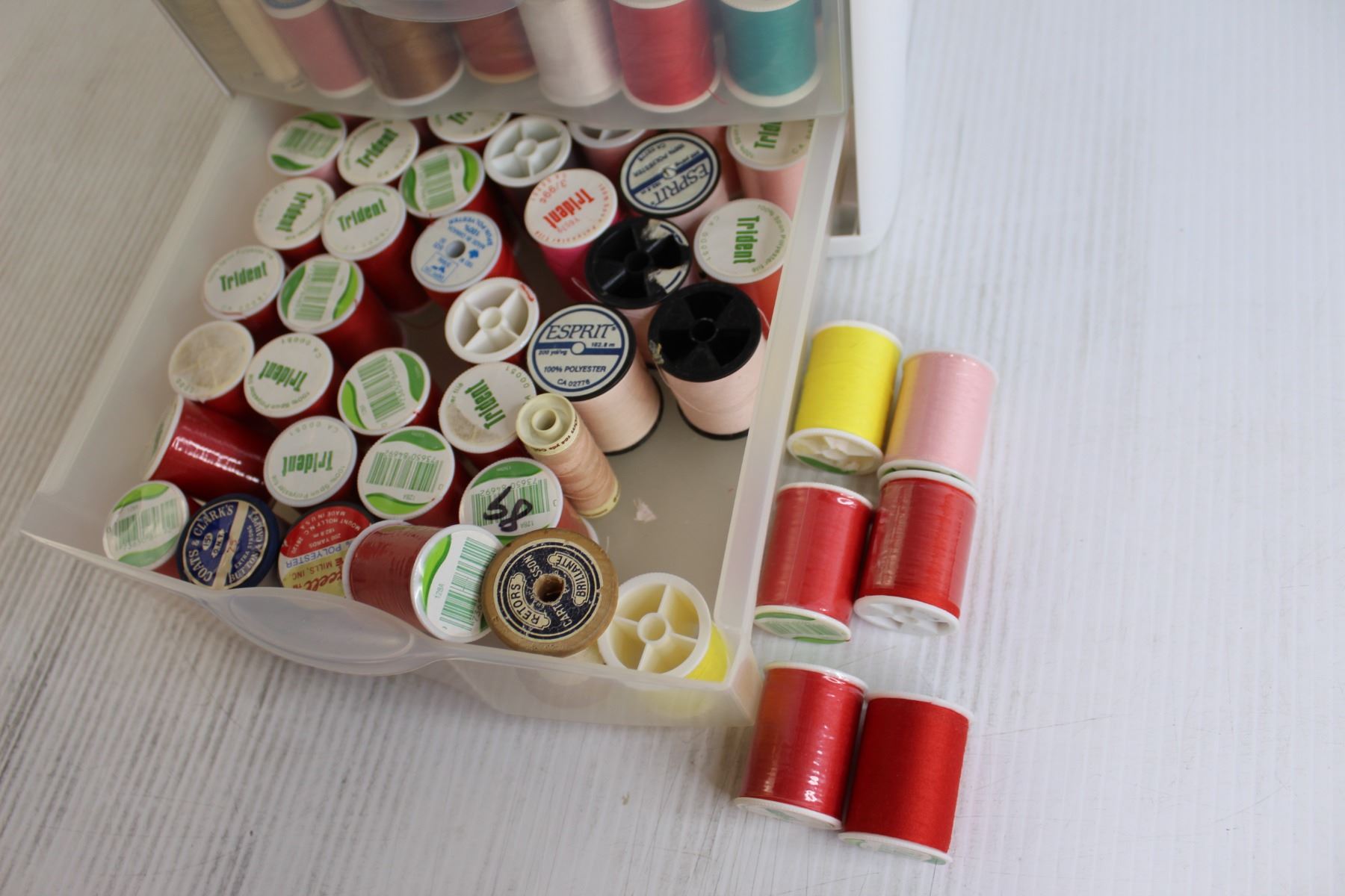 Food Container Thread Assorted Thread in Storage Container with Drawers