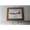 Image 1 : Framed Ceramic Art of a Plane - 8" x 10"