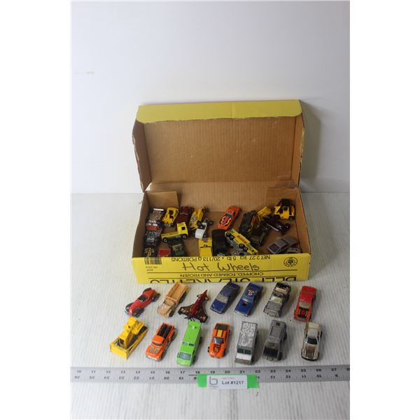 Box of Assorted Hot Wheels Cars