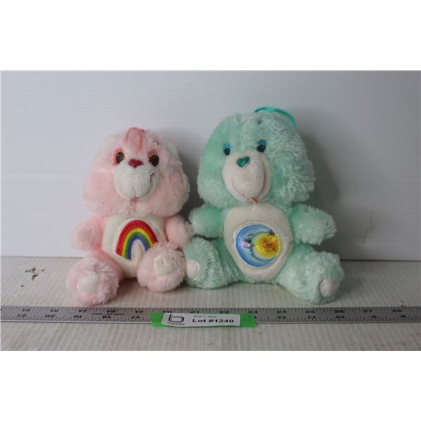 (2) Vintage Care Bear Stuffed Animals